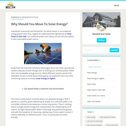 Why Should You Move To Solar Energy?