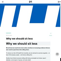 Why we should sit less – Deskmate