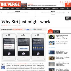 Why Siri just might work