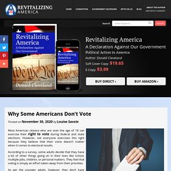 Why Some Americans Don’t Vote