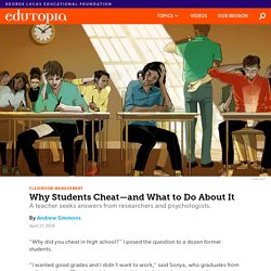 Why Students Cheat—and What to Do About It