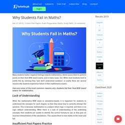 Why Students Fail in Maths?