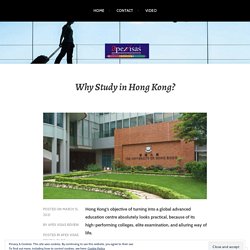 Why Study in Hong Kong?