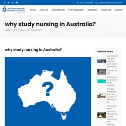 Why Study Nursing in Australia?