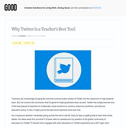 Why Twitter Is a Teacher's Best Tool - Education