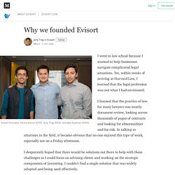 Why we founded Evisort - Evisort - Medium