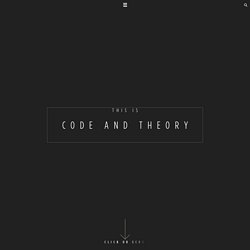 Why We Make - Code and Theory