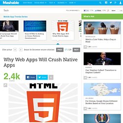 Why Web Apps Will Crush Native Apps