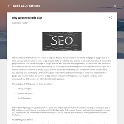 Why Website Needs SEO