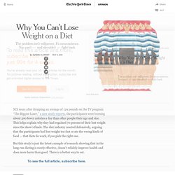Why You Can’t Lose Weight on a Diet
