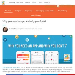 Why you need an app and why you don’t?