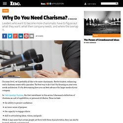 Why Do You Need Charisma?