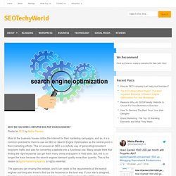 Why do you need a reputed SEO for your business?