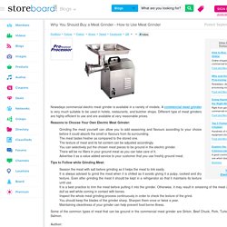 Why You Should Buy a Meat Grinder - How to Use Meat Grinder