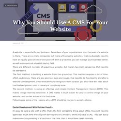 Why You Should Use A CMS For Your Website