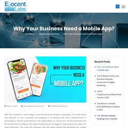 Why Your Business Need a Mobile App?