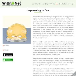 WiBit.net: Programming in C++