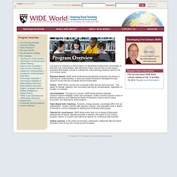 WIDE World - Program Overview
