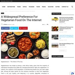 A Widespread Preference For Vegetarian Food On The Internet