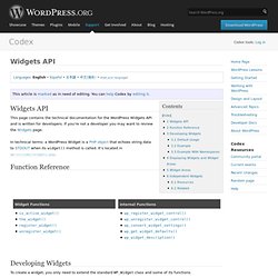 Widgets API