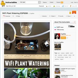 WiFi Plant Watering ESP8266