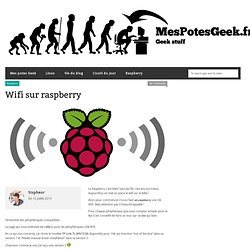 Wifi sur raspberry