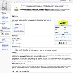 Wiicm - WiiBrew (Build 20120101031015)