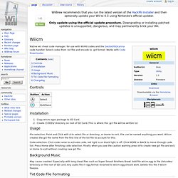 Capcom music hack - GBAtemp.net (Build 20120101031015) Ocarina cheats within usbloader. Code Downloader. Native Wii Code Downloader.