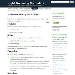 WiiRemote Library for Arduino