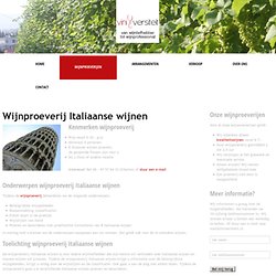Wijnproeverij Italiaanse wijnen - Viniversiteit.nl