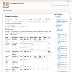 wiki:computronics [asie's Minecraft wiki]
