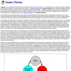 Wiki: Genre Theory