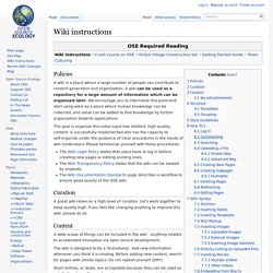 Wiki instructions