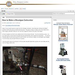 GEK Wiki / How to Make a Woodgas Carburetor