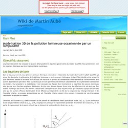 Site de Martin Aubé Prof/Illum Phys