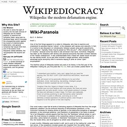 Wiki-Paranoia