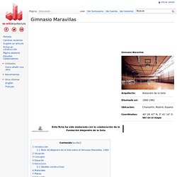 Gimnasio Maravillas - WikiArquitectura
