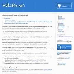 WikiBrain: Homepage