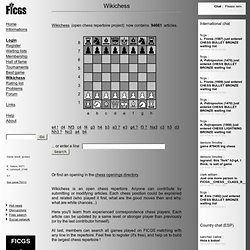 Wikichess, open chess repertoire project