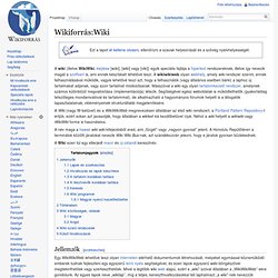 Wikiforrás:Wiki - Wikiforrás