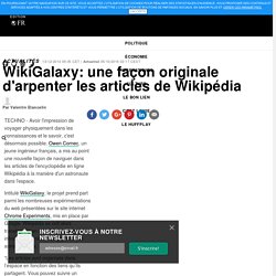 WikiGalaxy: une façon originale d'arpenter les articles de Wikipédia