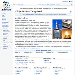 Wikijunior:How Things Work - Wikibooks, collection of open-content ...