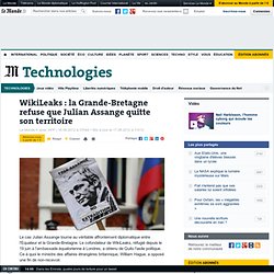 WikiLeaks : Pour Londres, l'asile offert par l'Equateur ne change rien à l'extradition d'Assange