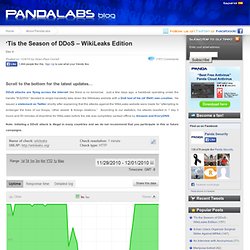 ‘Tis the Season of DDoS – WikiLeaks Edition
