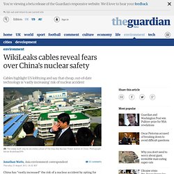 WikiLeaks cables reveal fears over China's nuclear safety