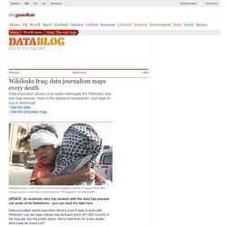 Wikileaks Iraq: data journalism maps every death