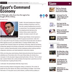 A WikiLeaks cable shows how Egypt's regime has bought off the military. - By Sarah A. Topol