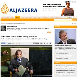 WikiLeaks: Great power rivalry at the UN