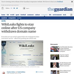 WikiLeaks fights to stay online after US company withdraws domain name