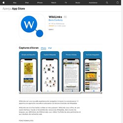 ‎WikiLinks dans l’App Store